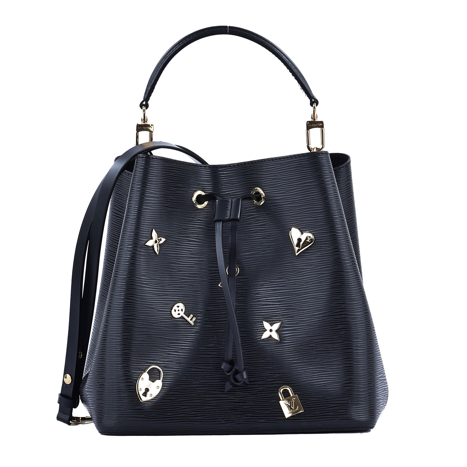 路易威登 LOUIS VUITTON NéoNoé 手提 肩背包 M53237 晶片款 黑EPI造型水桶NéoNoé 防塵袋