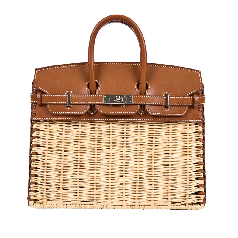 愛馬仕 Hermes Birkin Bag 柏金包 25 BK25 B刻 棕色BIRKIN PICNIC25 原廠盒子/防塵袋/中國購買證明