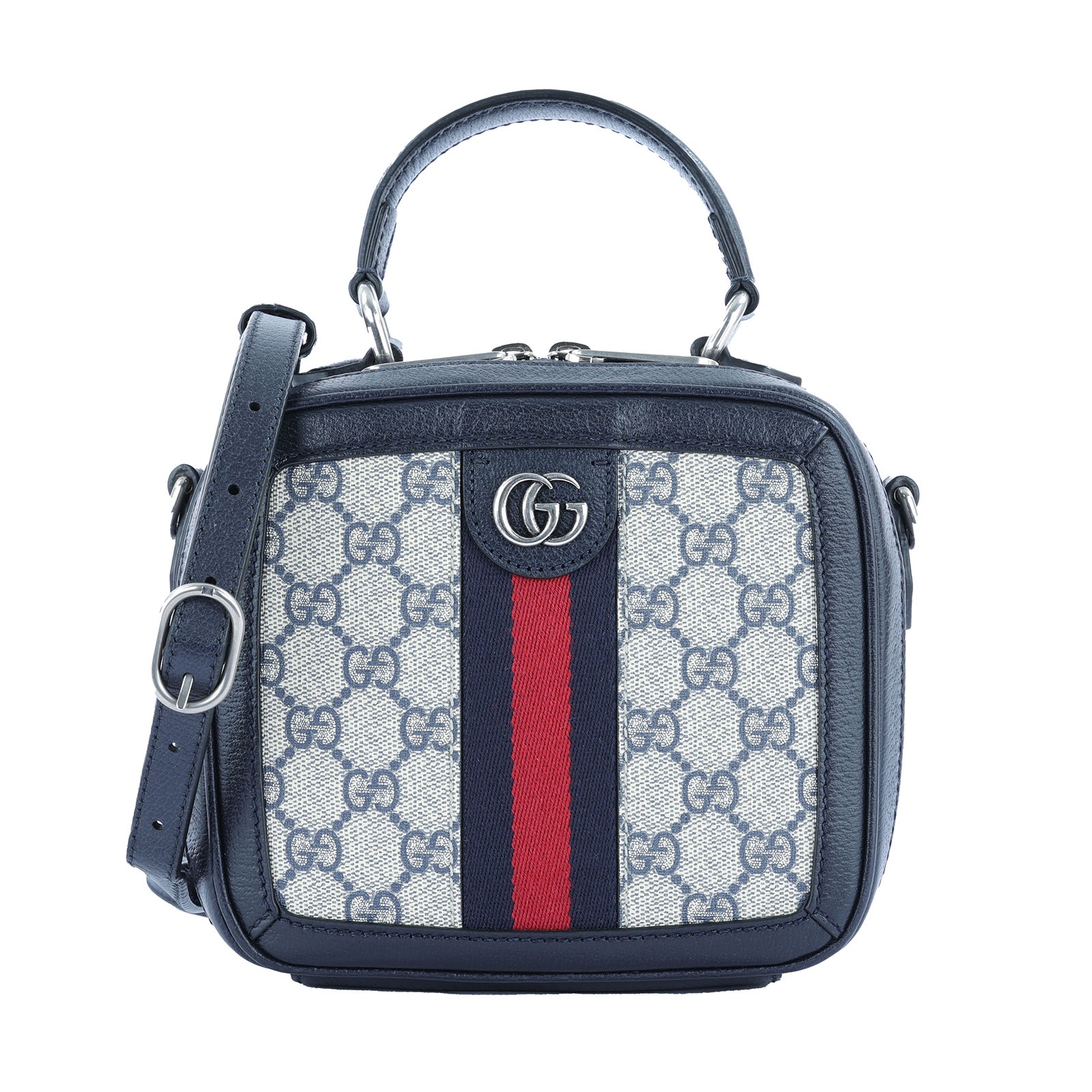 古馳 GUCCI Ophidia 迷你 手提包 772157 藍Ophidia迷你方型手提包 原廠盒子/購買證明/防塵袋