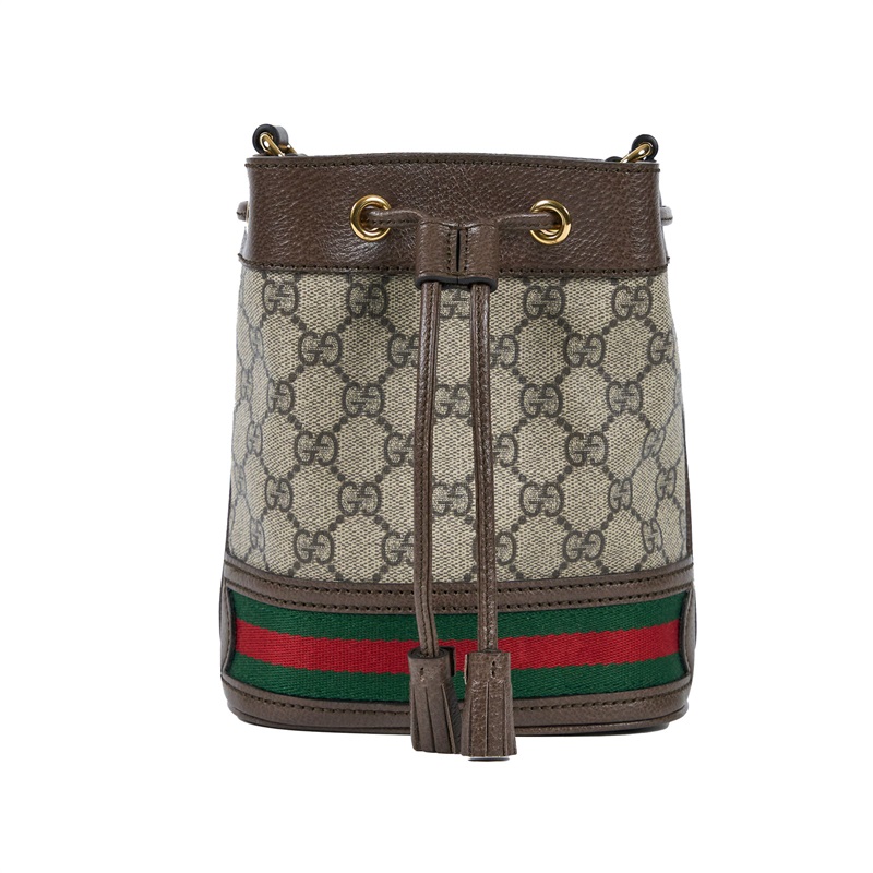 古馳 GUCCI Ophidia GG 迷你 水桶袋 550620 OPHIDIA GG斜背水桶包 原廠盒子/防塵袋