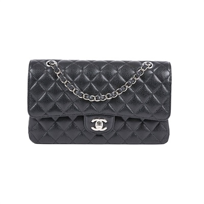 香奈兒 CHANEL CF 經典 口蓋包 A01112 31開黑銀荔枝COCO25 保證卡