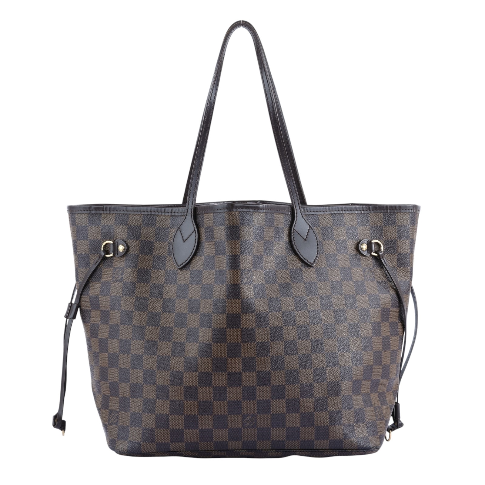 路易威登 LOUIS VUITTON 棕棋盤 Neverfull MM 托特包 N51105 棋盤NEVERFULL MM 無附屬品