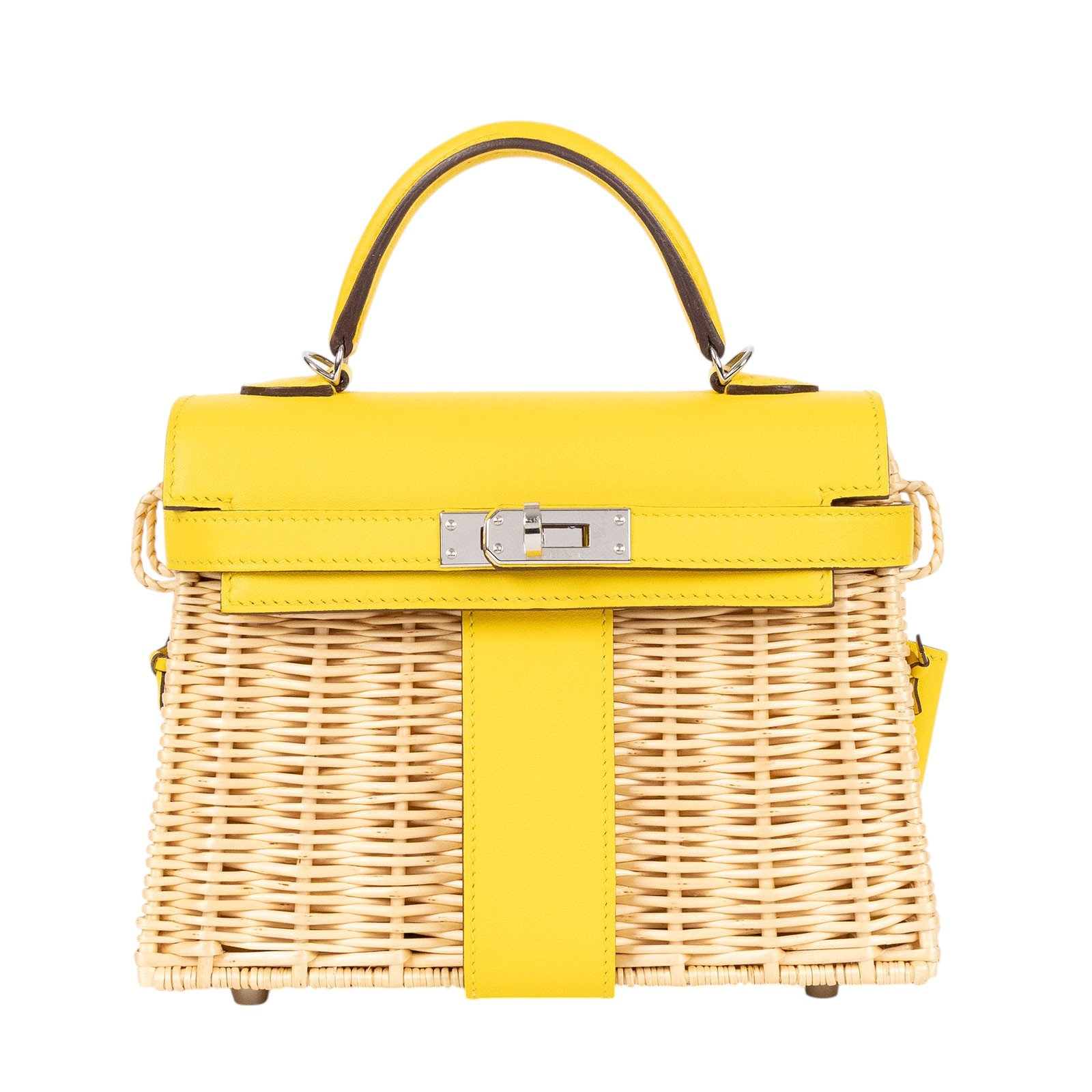 愛馬仕 Hermes Kelly Bag 凱莉包 mini Picnic KLMPIC Y刻 黃 MINI PICNIC 防塵袋