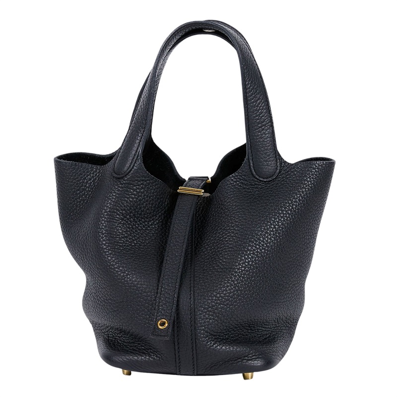 愛馬仕 Hermes Picotin Lock 18 菜籃子包 PT18 U刻 黑PICOTIN18 防塵袋
