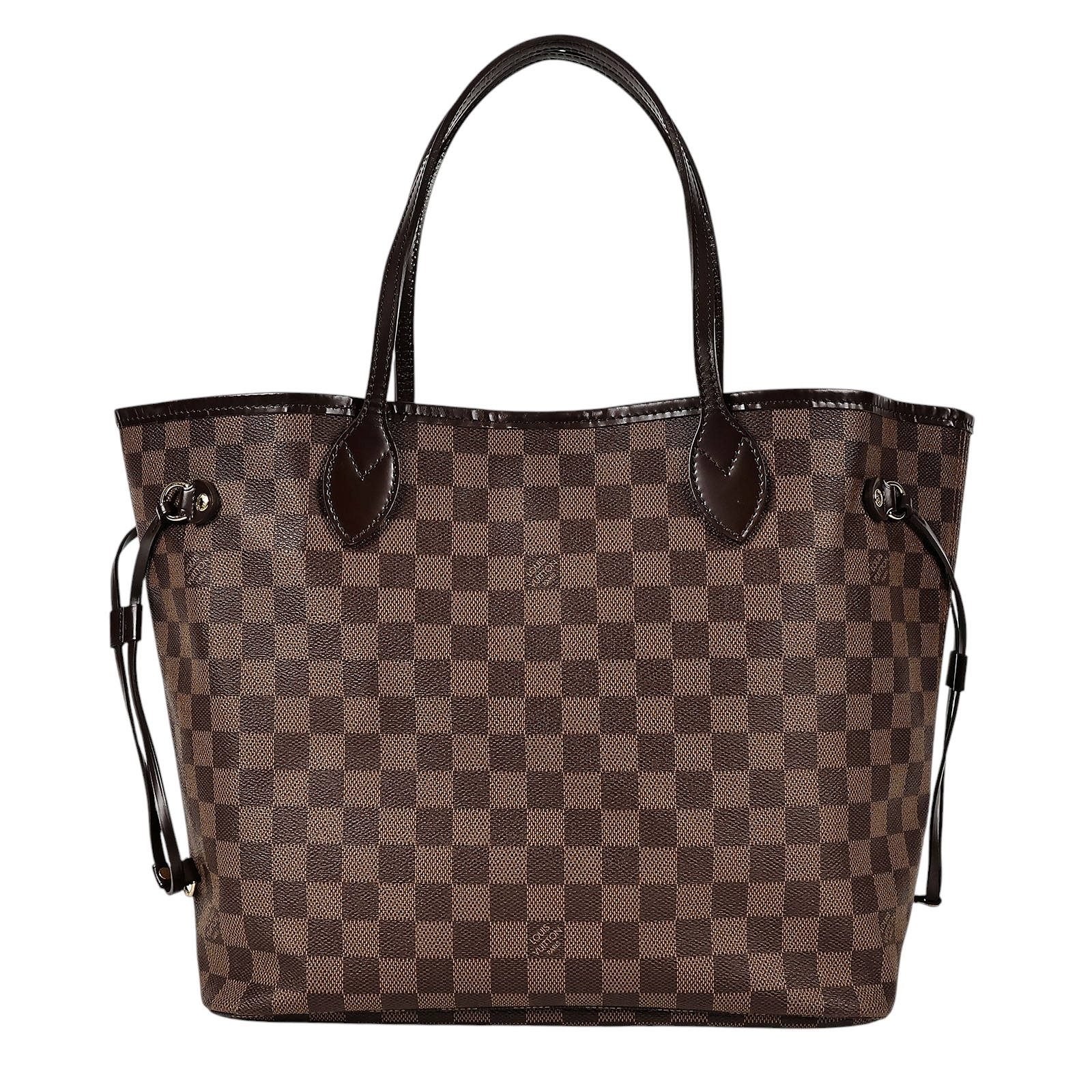 路易威登 LOUIS VUITTON 棕棋盤 MM 托特包 N51105 棋盤格NEVERFULL MM 防塵袋