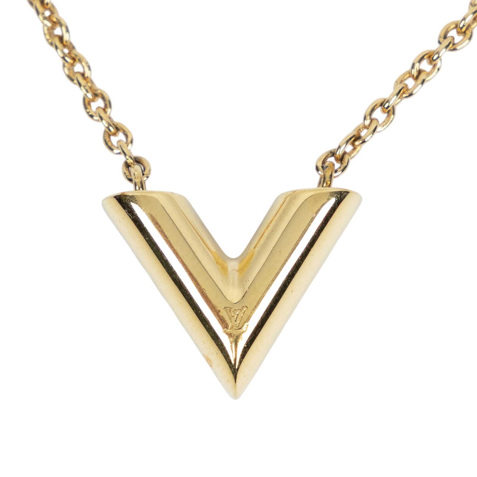 路易威登 LOUIS VUITTON Essential V 項鏈 金屬色 M61083 Essential V項鍊 防塵袋