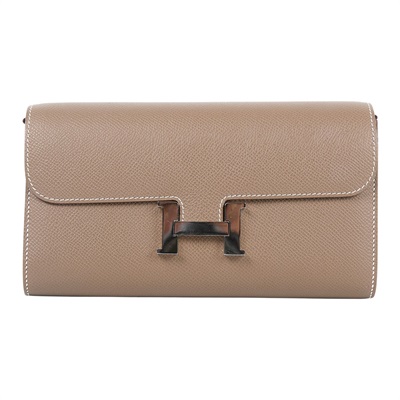 愛馬仕 Hermes Constance to go 康康包 長夾  CNTG U刻 大象灰CONSTANCE TO GO 原廠盒子/購買證明