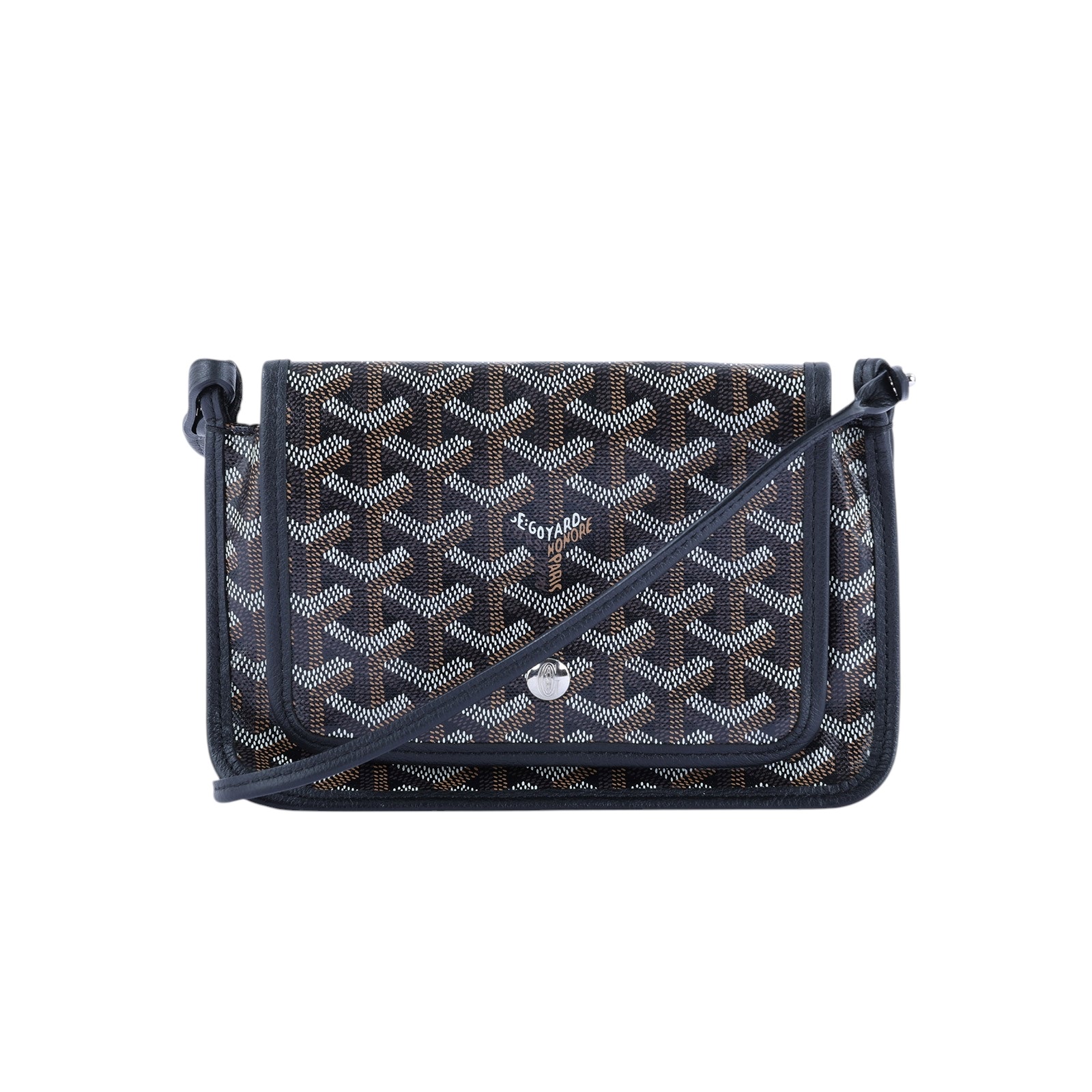 高雅德 GOYARD Plumet Pocket Wallet 肩背 隨身錢包 PLUMETPMLTY 黑PLUMET 防塵袋