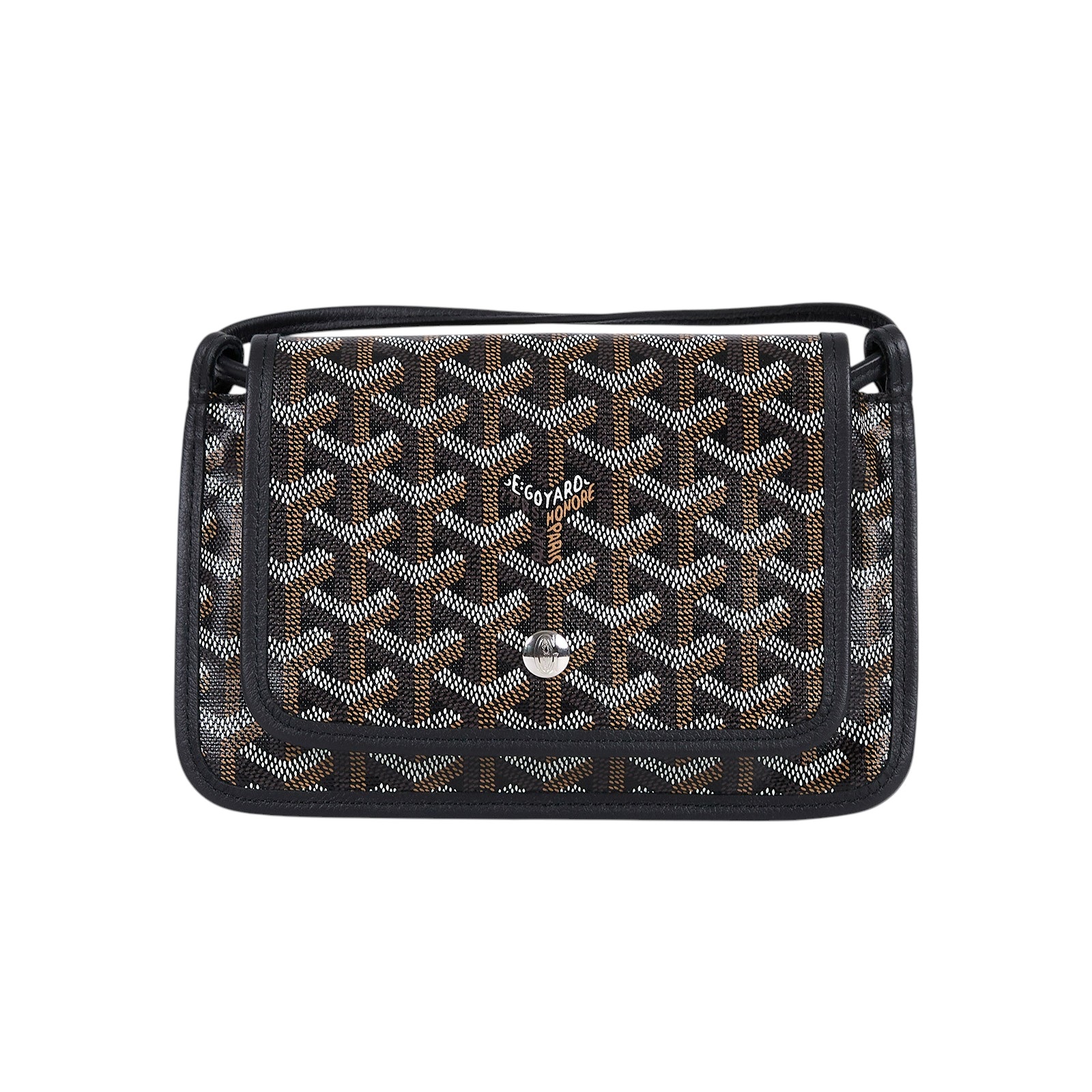 高雅德 GOYARD Plumet Pocket Wallet 肩背 隨身錢包 PLUMETPMLTY 黑PLUMET 防塵袋/購買證明