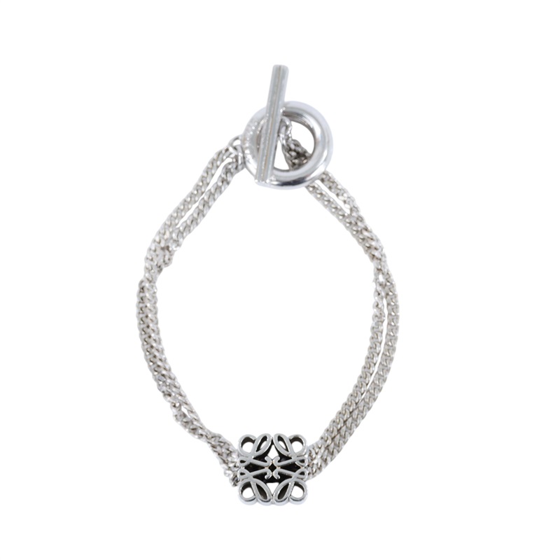 羅意威 LOEWE 墜飾手鍊  純銀手鍊#S 原廠盒子