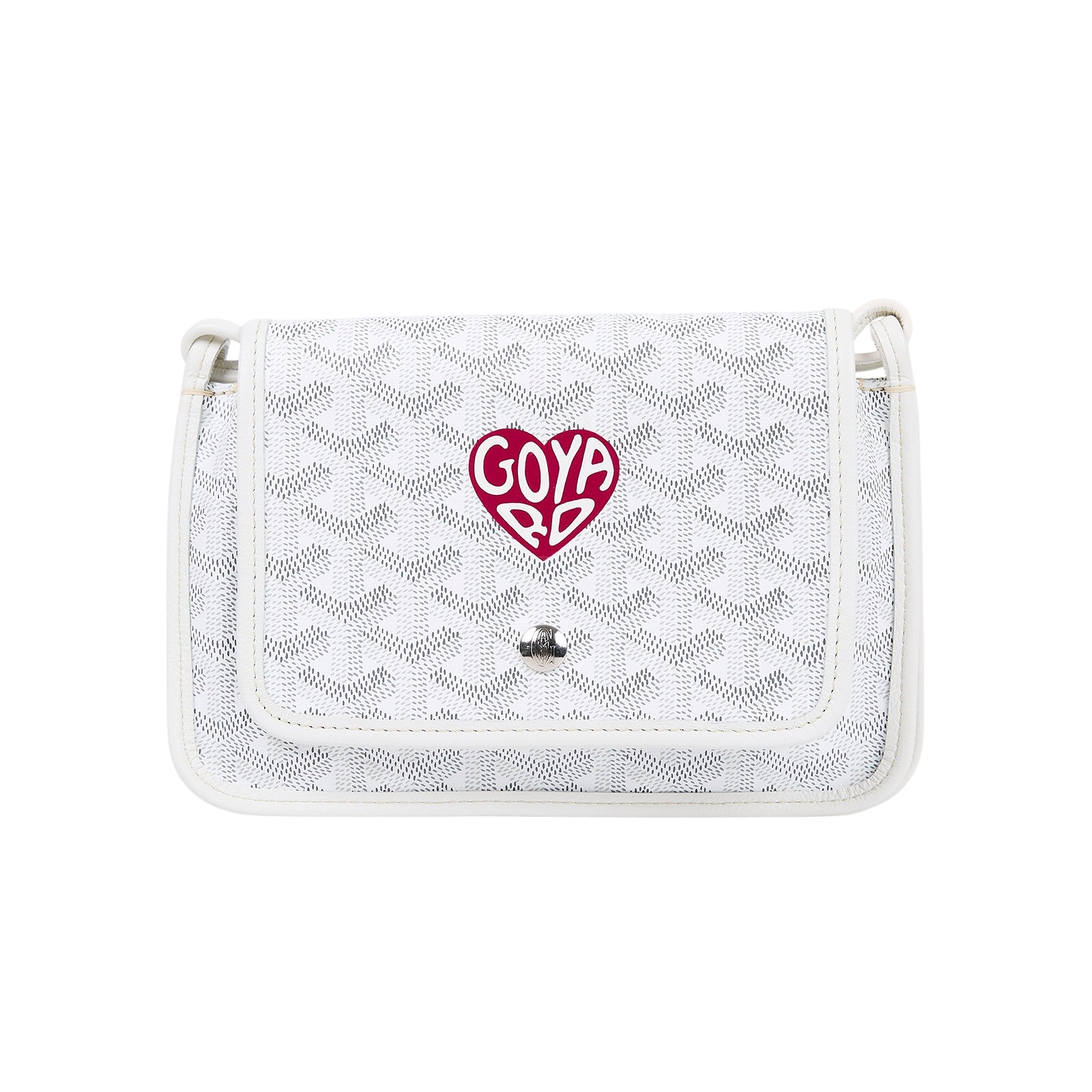 高雅德 GOYARD Plumet Pocket Wallet 肩背 隨身錢包 PLUMETPMLTY 白愛心PLUMET 防塵袋