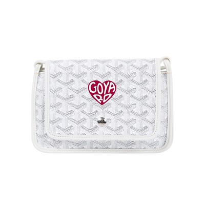 高雅德 GOYARD Plumet Pocket Wallet 肩背 隨身錢包 PLUMETPMLTY 白愛心PLUMET 防塵袋