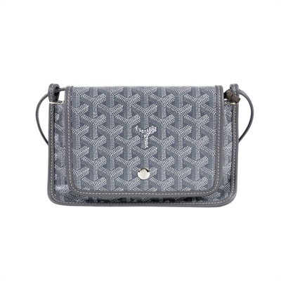 高雅德 GOYARD Plumet Pocket Wallet 肩背 隨身錢包 PLUMETPMLTY 灰色PLUMET 防塵袋/購買證明