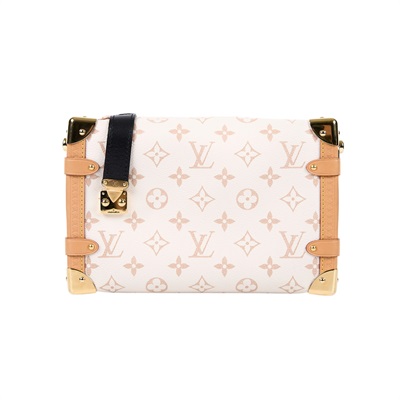 路易威登 LOUIS VUITTON Side Trunk MM 手提 肩背 箱包 M46907 晶片款  原廠盒子/防塵袋/日本購買證明/背帶