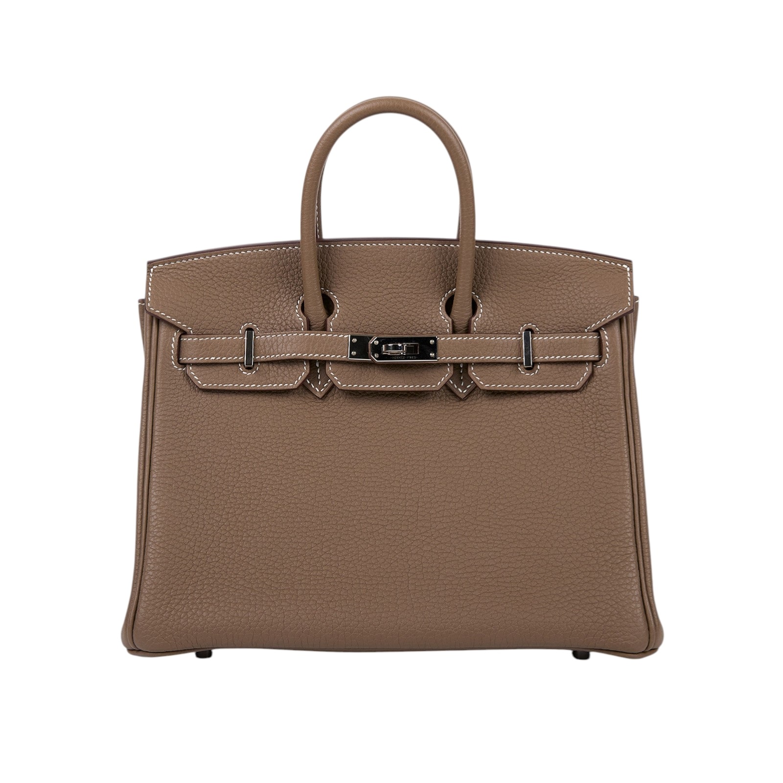 愛馬仕 Hermes Birkin Bag 柏金包 25 BK25 U刻 大象灰BIRKIN25 原廠盒子/防塵袋/雨衣