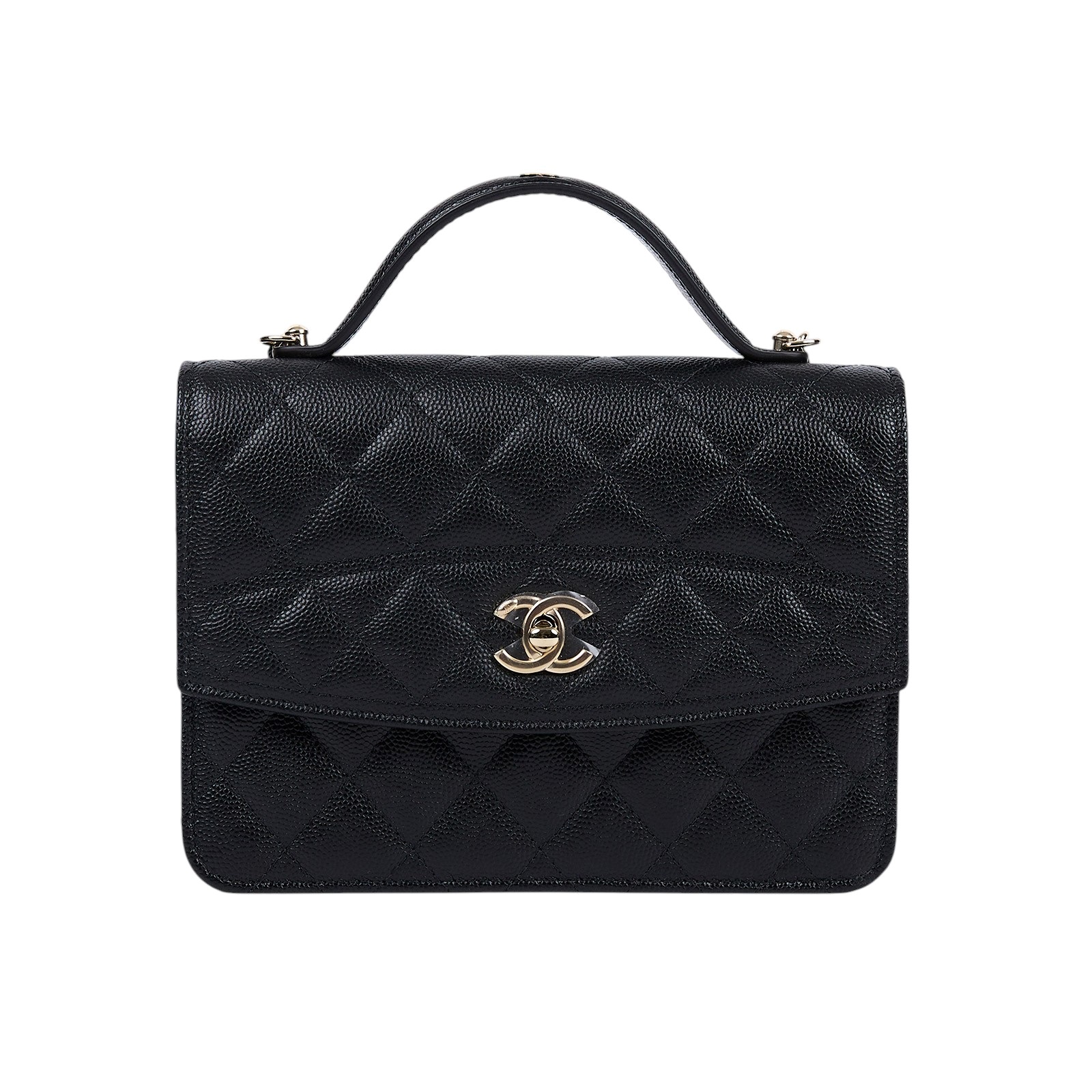 香奈兒 CHANEL 25C  WOC 荔枝 肩背包 AP4406 晶片款 黑荔枝手提練包 防塵袋