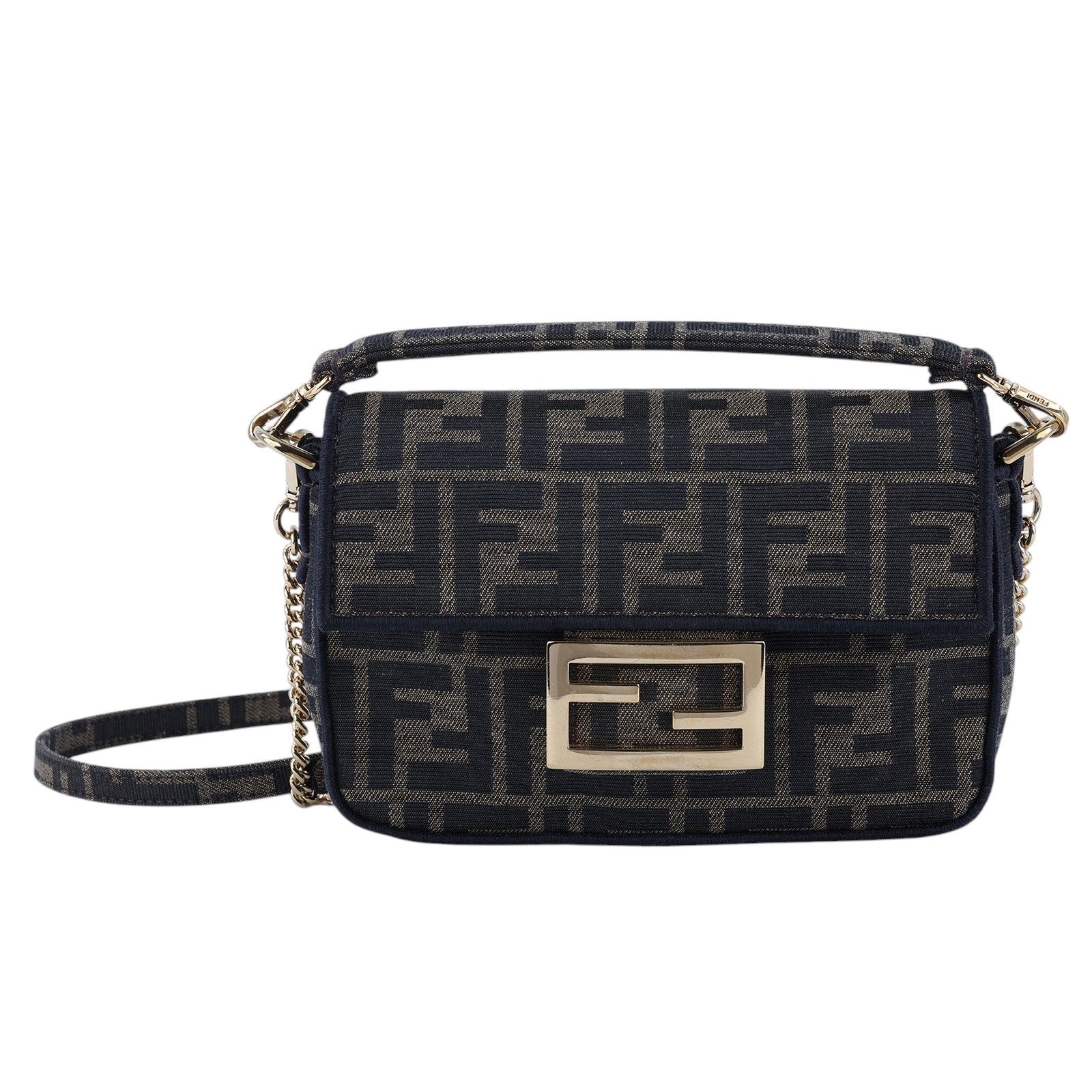 芬迪 FENDI Baguette  8BS017A6V5 原花FF帆布 BAGUETTE MINI 防塵袋