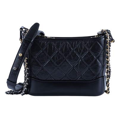 香奈兒 CHANEL 流浪包 小型 A91810 Y61477 晶片款 黑色小流浪 防塵袋