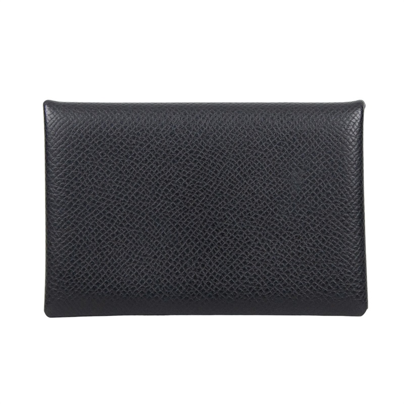 愛馬仕 Hermes Calvi Duo 卡包 黑色 銀色五金 H04164CK89 Y刻 黑CALVI 原廠盒子/購買證明