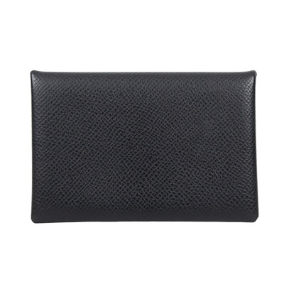 愛馬仕 Hermes Calvi Duo 卡包 黑色 銀色五金 H04164CK89 Y刻 黑CALVI 原廠盒子/購買證明