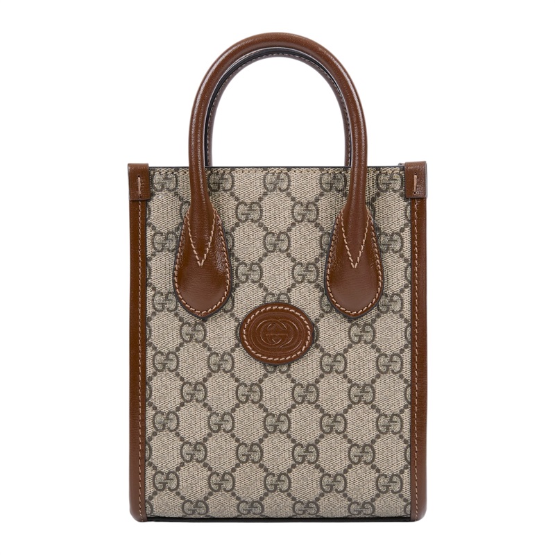 古馳 GUCCI Interlocking G 迷你 手提袋 671623 92TCG 咖INTERLOCKING琴譜包 防塵袋