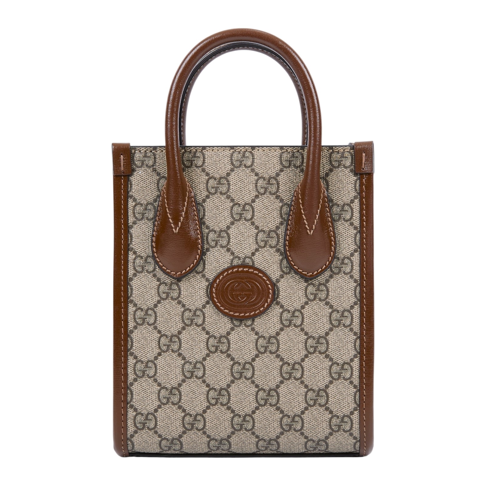 古馳 GUCCI Interlocking G 迷你 手提袋 671623 92TCG 咖INTERLOCKING琴譜包 防塵袋