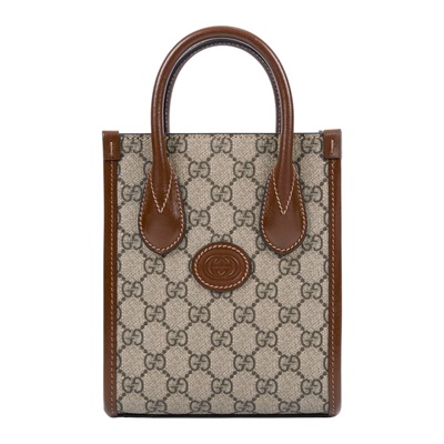 古馳 GUCCI Interlocking G 迷你 手提袋 671623 92TCG 咖INTERLOCKING琴譜包 防塵袋