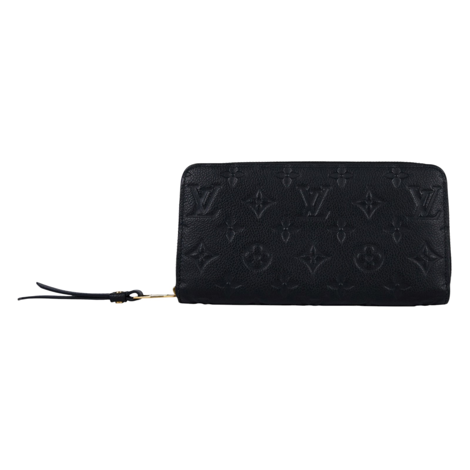 路易威登 LOUIS VUITTON Zippy 錢包 長夾 黑色 M61864 晶片款 黑壓紋拉鍊長夾 原廠盒子/防塵袋