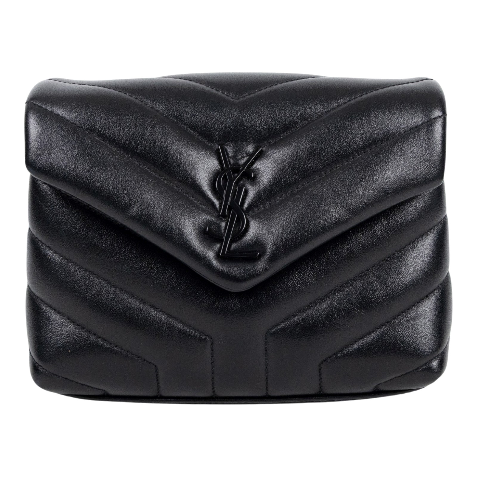 聖羅蘭 YSL SAINT LAURENT Loulou 絎縫 皮革 TOY 手袋 同色五金 630951DV708  原廠盒子/防塵袋