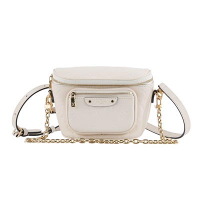路易威登 LOUIS VUITTON Mini Bumbag 奶油白色 M83275 晶片款 白Mini Bumbag 原廠盒子/防塵袋