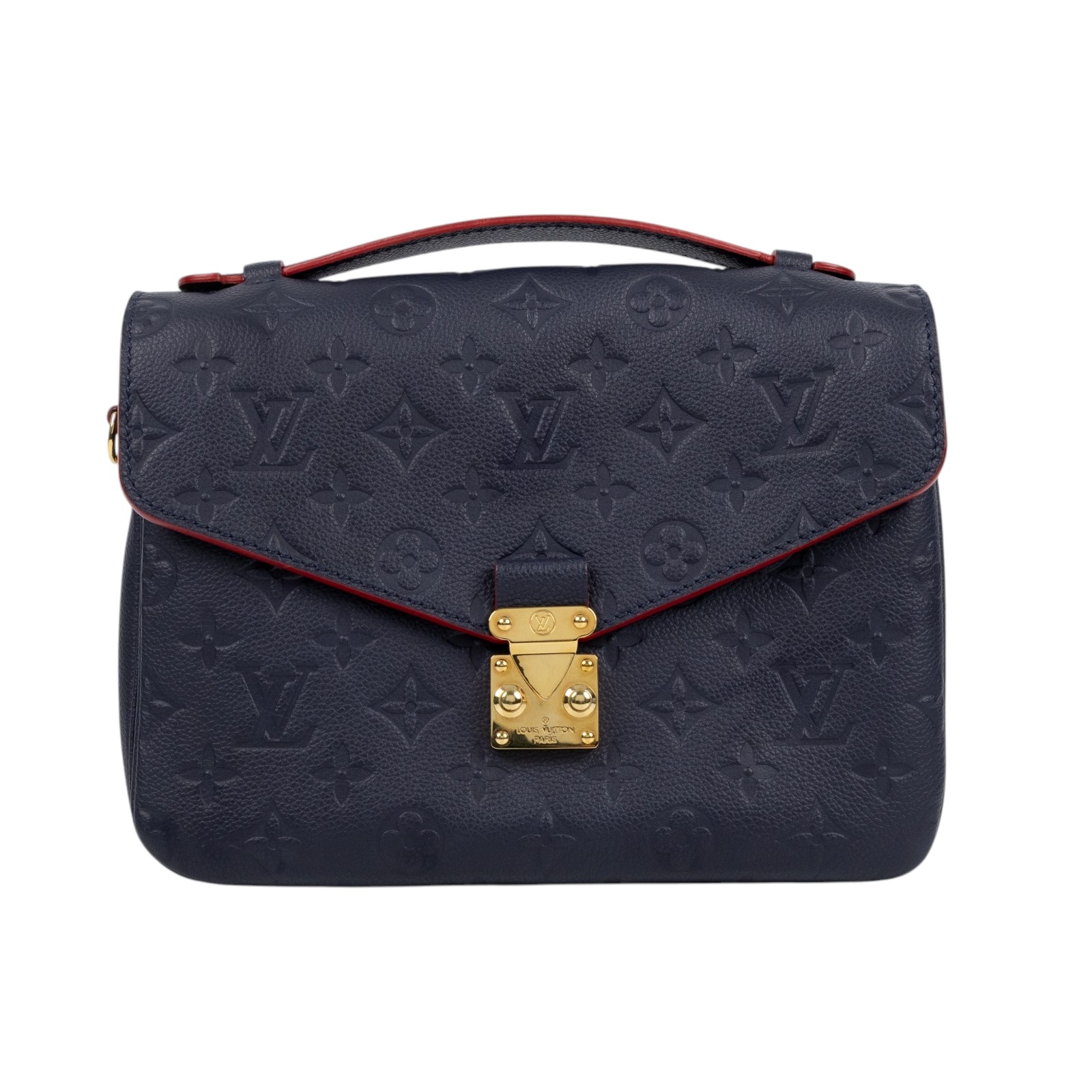 路易威登 LOUIS VUITTON Pochette Metis 金釦 郵差包  M44071 深藍POCHETTE MÉTIS郵差包 背帶