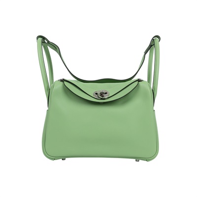 愛馬仕 Hermes Lindy 琳迪包 26 銀色五金 牛油果綠色 H073430CK31 /U MA 061 DK  原廠盒子/防塵袋/雨衣