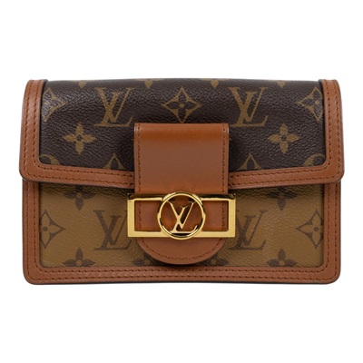 路易威登 LOUIS VUITTON Dauphine 鏈帶錢包 M68746 原花DAUPHINE WOC 防塵袋/背帶