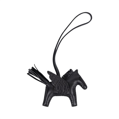 愛馬仕 Hermes Rodeo PM 飛馬 吊飾 RODEOPM UAM U刻黑拚鱷魚飛馬RODEO PM 無附屬品