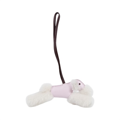 愛馬仕 Hermes Budy charm 吊飾 包掛 狐狸㹴犬 BUDYC UAA U刻紫白毛毛BUDY吊飾 無附屬品