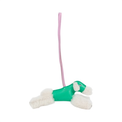 愛馬仕 Hermes Budy charm 吊飾 包掛 狐狸㹴犬 BUDYC UAA U刻綠白毛毛BUDY吊飾 無附屬品