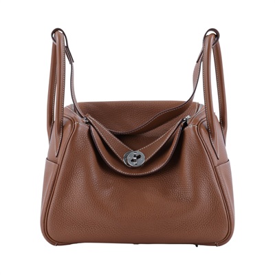 愛馬仕 Hermes Lindy 琳迪包 26 金棕色 銀色五金 H073428CK37  ZBY418 CA  原廠盒子/防塵袋/購買證明/雨衣