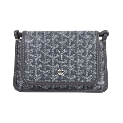 高雅德 GOYARD Plumet Pocket Wallet 肩背 隨身錢包 PLUMETPMLTY 灰PLUMET 防塵袋
