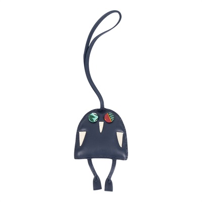 愛馬仕 Hermes Hibouton charm 吊飾 包掛 H1107448v92 H1107448 深藍PETIT HIBOUTON吊飾 原廠盒子