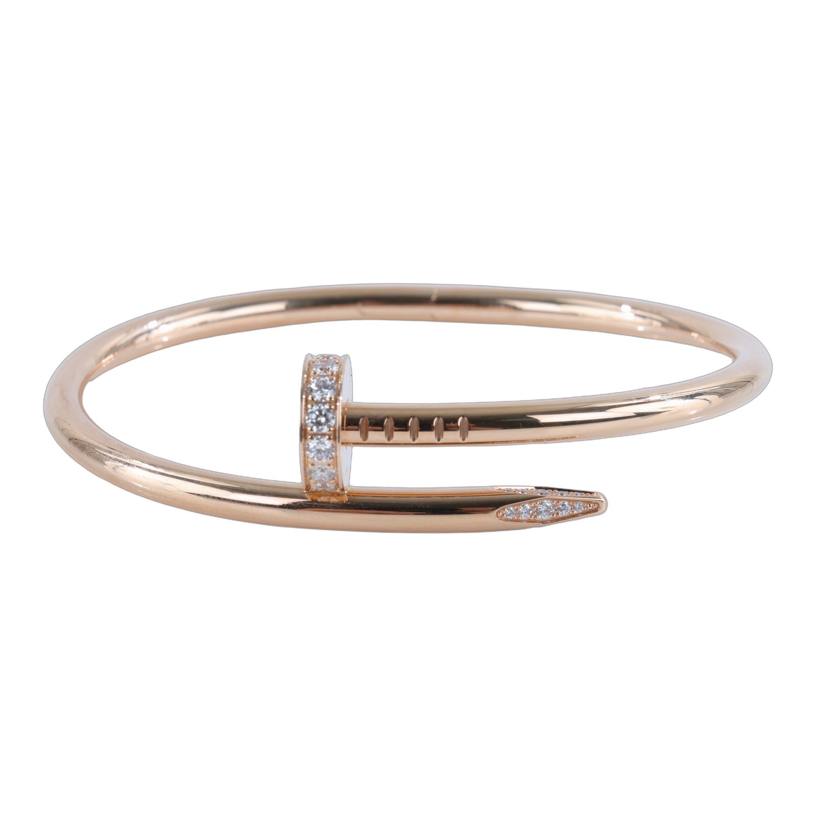 卡地亞 CARTIER Juste un Clou 手環 經典款 B6048516 RG Juste un Clou帶鑽手環 新型 原廠盒子2/保書