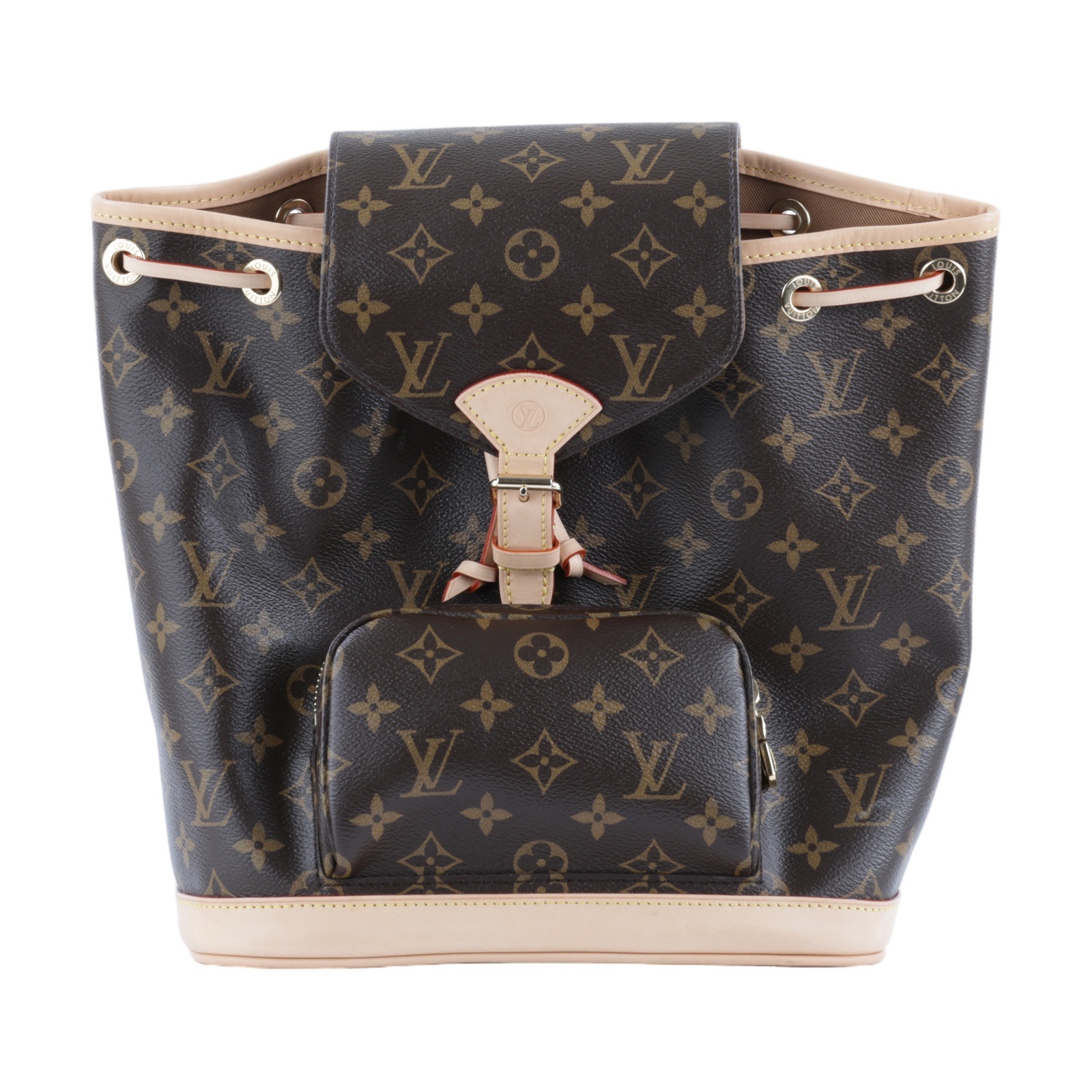 路易威登 LOUIS VUITTON Montsouris PM 後背包 經典帆布 M11198 晶片款  原廠盒子/防塵袋/背帶2