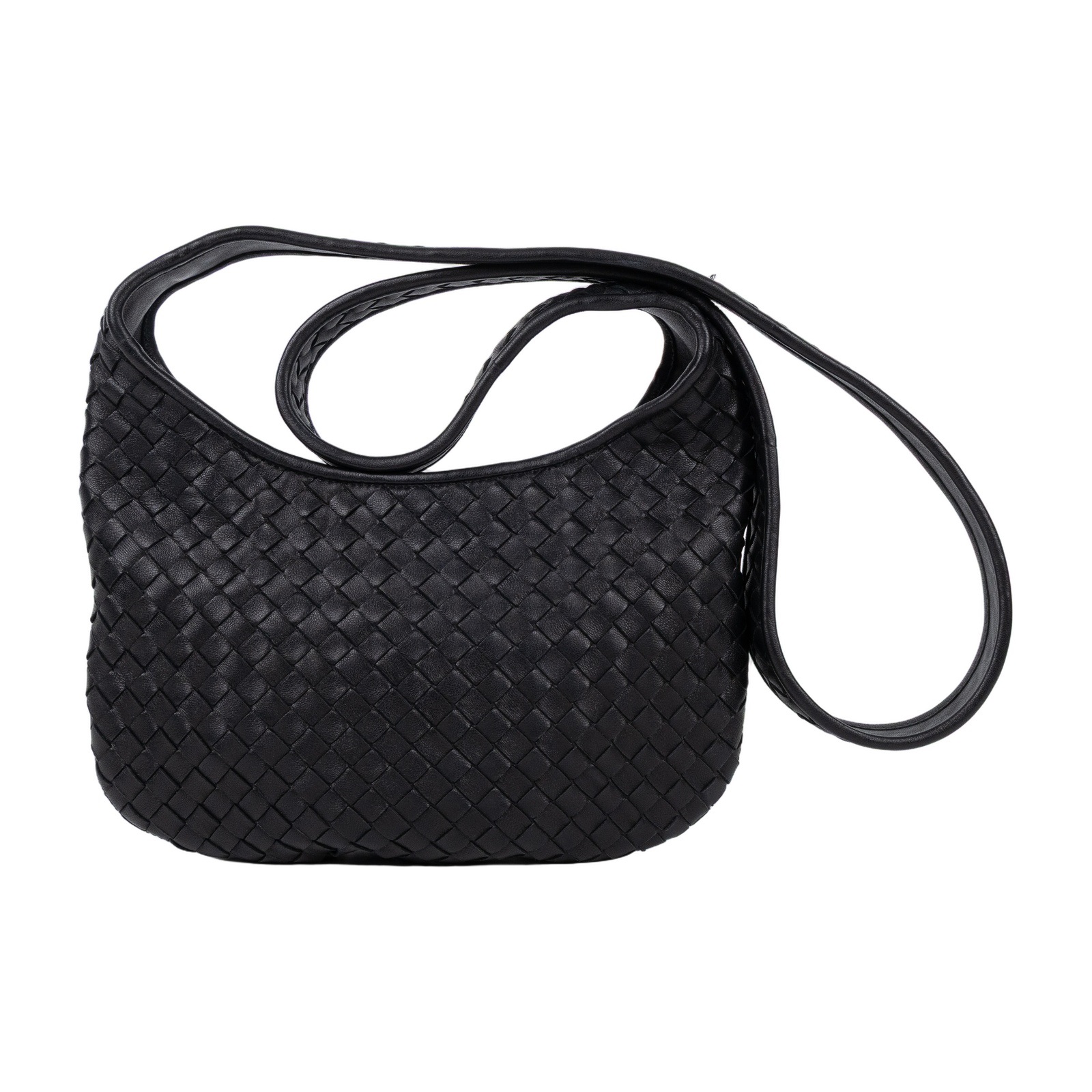 寶緹嘉 BOTTEGA VENETA Veneto Bag 斜背包 小型 836918V5RI1 黑編織Veneto肩背包 防塵袋