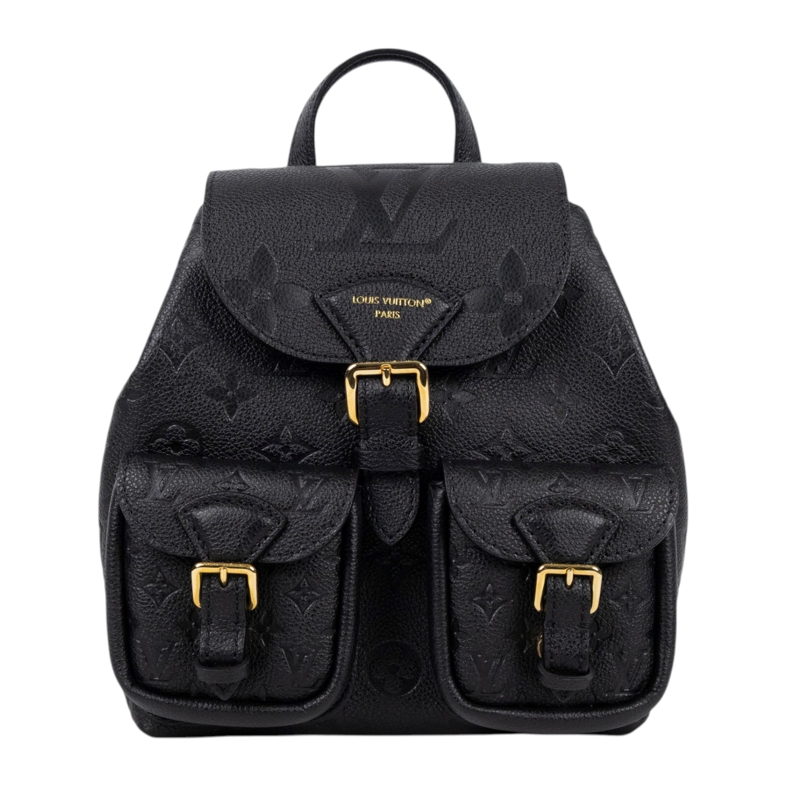 路易威登 LOUIS VUITTON Backup 後背包 黑色 M47072 晶片款 黑原花壓紋後背包 原廠盒子/防塵袋/購買證明