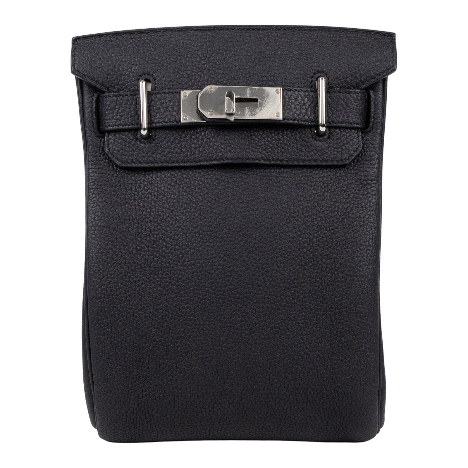愛馬仕 Hermes Hac a Dos PM backpack 後背包 銀色五金 黑色 H083589CK89 /B F 1101 DU  原廠盒子/防塵袋/鎖組