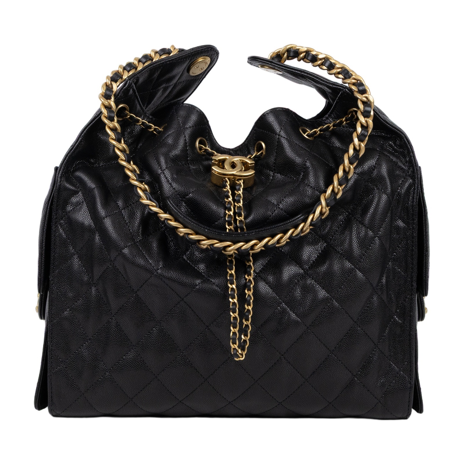 香奈兒 CHANEL 25 中型包 AS5311 晶片款 黑荔枝25包 中號 防塵袋