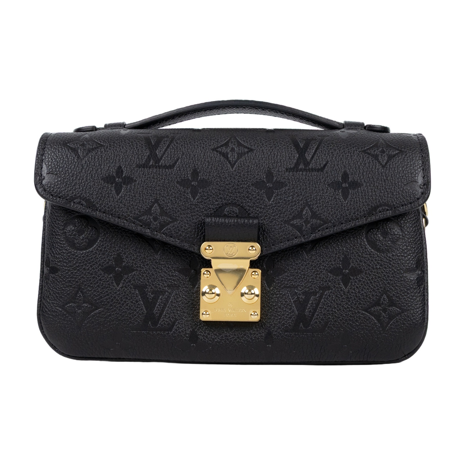 路易威登 LOUIS VUITTON Pochette Métis East West 鏈條 郵差包 腋下單肩包 黑色 M46595 晶片款  原廠盒子/防塵袋/背帶2