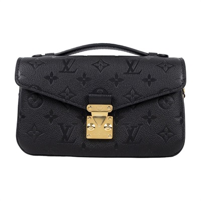 路易威登 LOUIS VUITTON Pochette Métis East West 鏈條 郵差包 腋下單肩包 黑色 M46595 晶片款  原廠盒子/防塵袋/背帶2