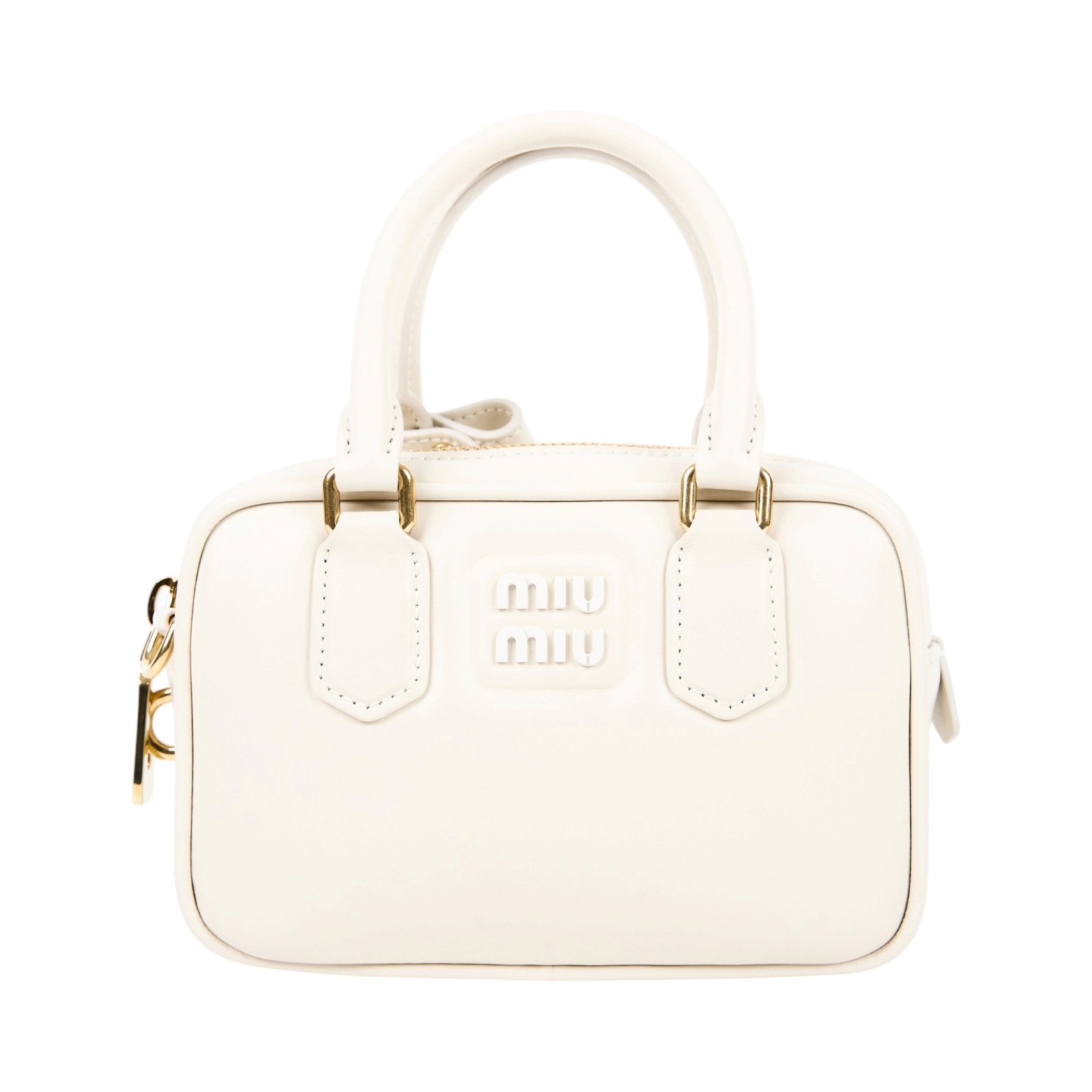 繆繆 MIU MIU Arcadie 皮革手袋 Arcadie leather bag 5BB123_ACR3 白ARCADIE皮革手袋 防塵袋/背帶/鎖組