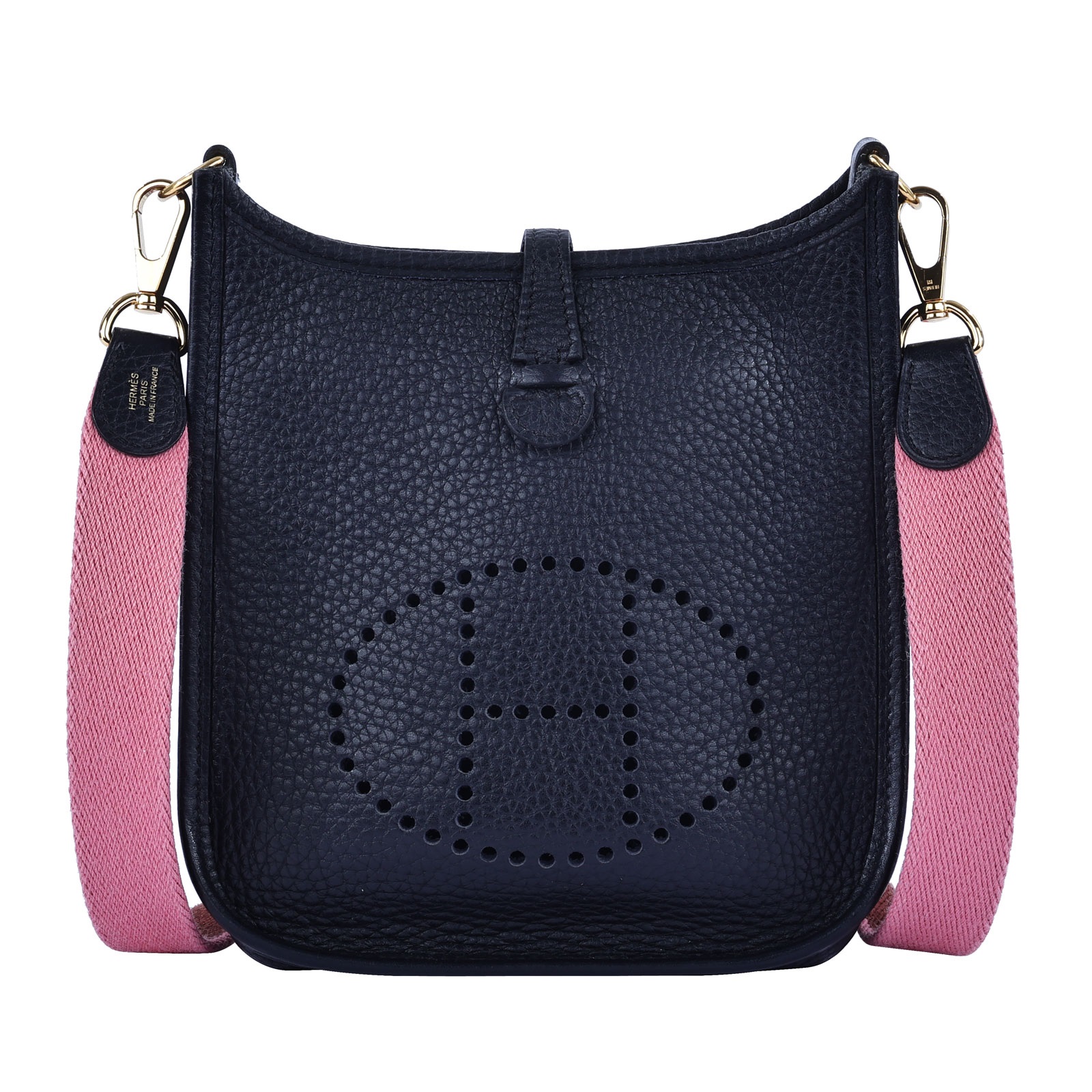 愛馬仕 Hermes Evelyne Bag Mini 伊芙琳包 Evelyne 16 EV16 C刻 深藍MINI EVELYNE 防塵袋/背帶