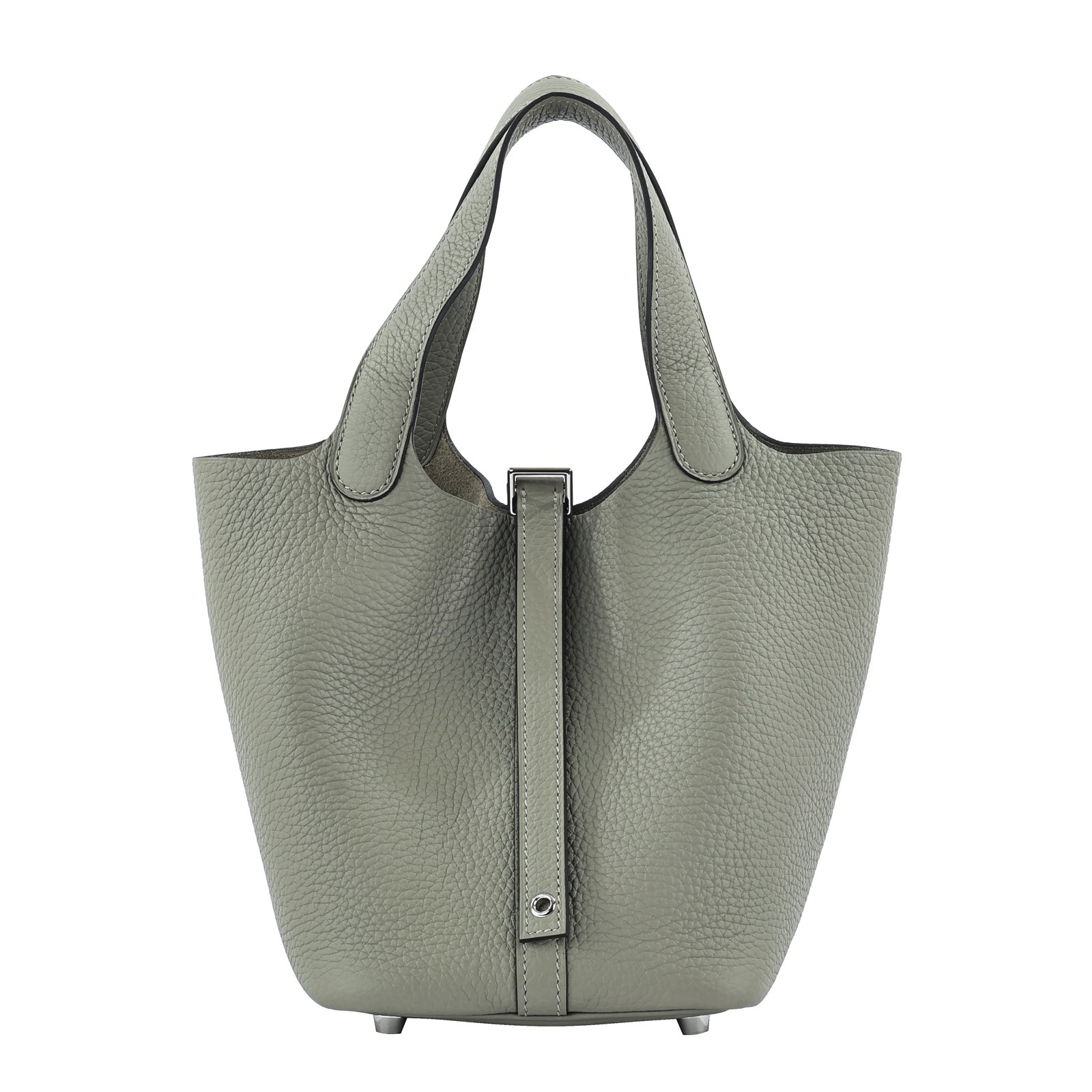 愛馬仕 Hermes Picotin Lock 18 菜籃子包 PT18 B刻 鼠尾草綠銀扣PICOTIN18 原廠盒子/防塵袋/鎖組/購買證明影本